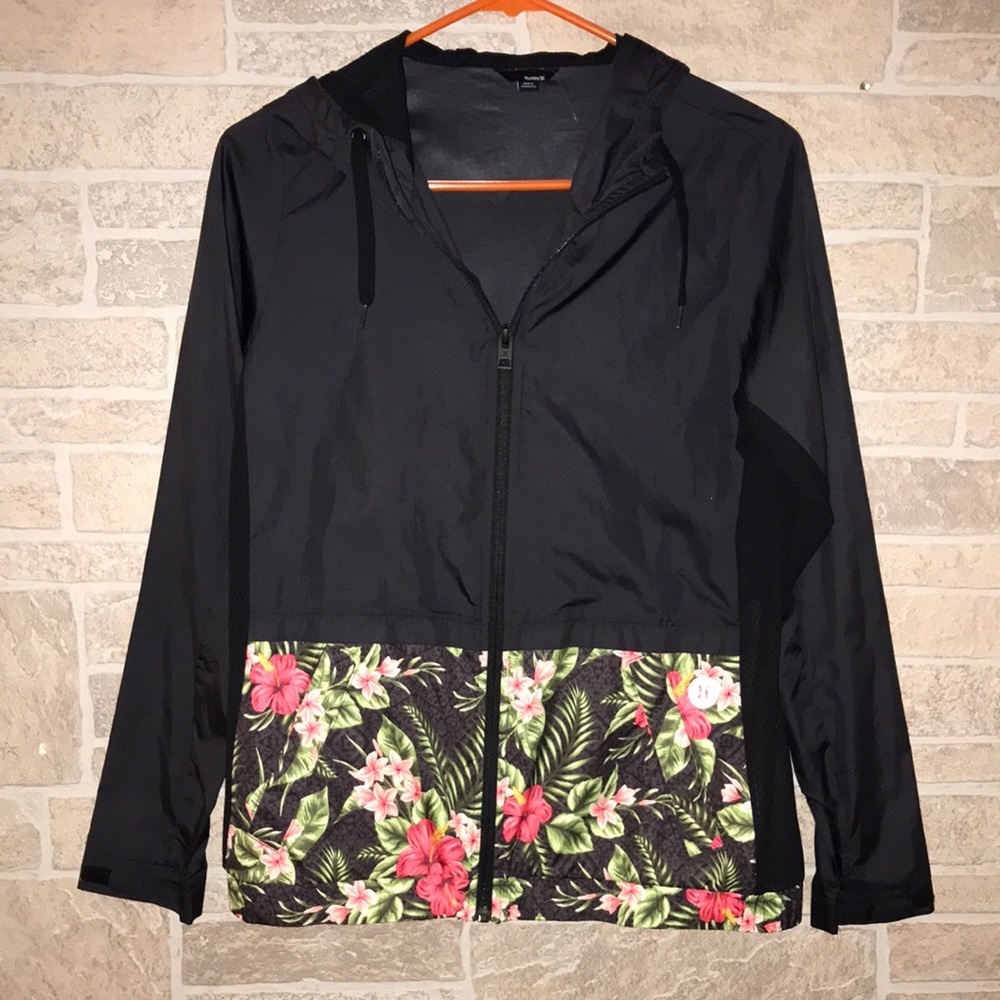 ✅Hurley Hooded Wind Breaker Jacket
